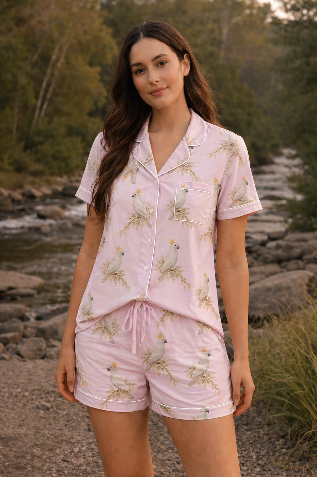White Cockatoo PJ Set
